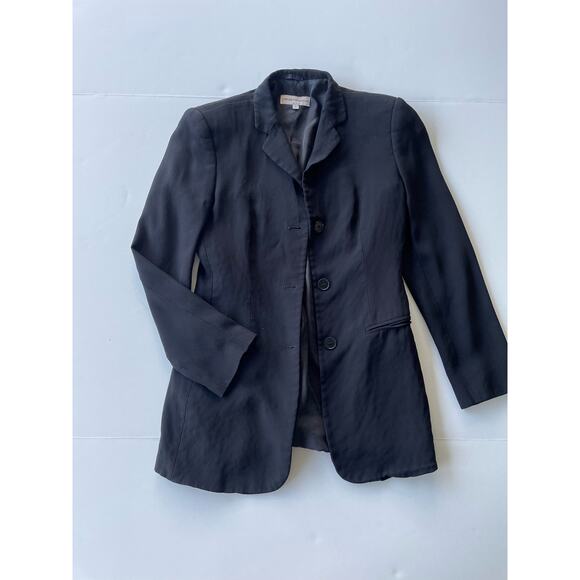 Emporio Armani Vintage Blazer Navy Blue Size 2 - Picture 1 of 8